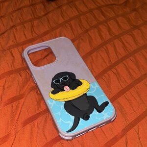 Casetify iPhone 14 Pro Max Black Dog iPhone Case with Yellow Float